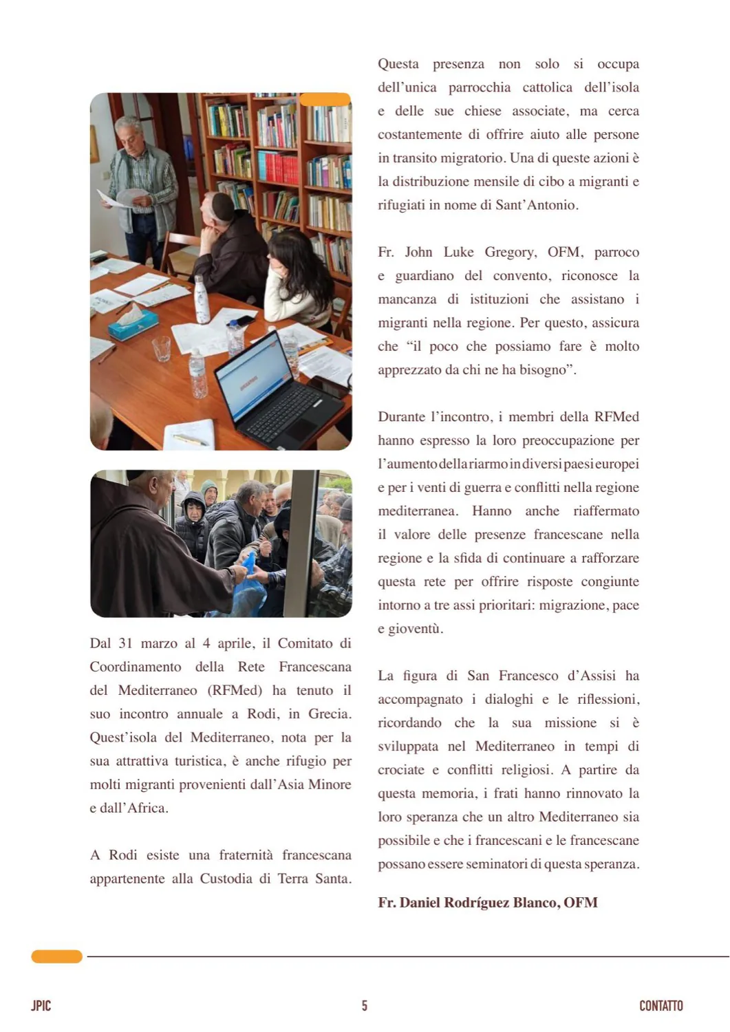 Doble columna con reportaje fotográfico de las sesiones