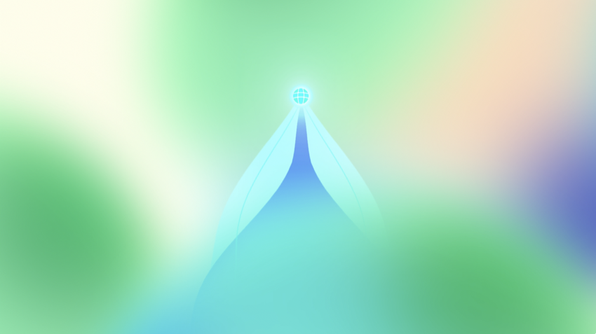 Line icon of a mountain-like flame shape