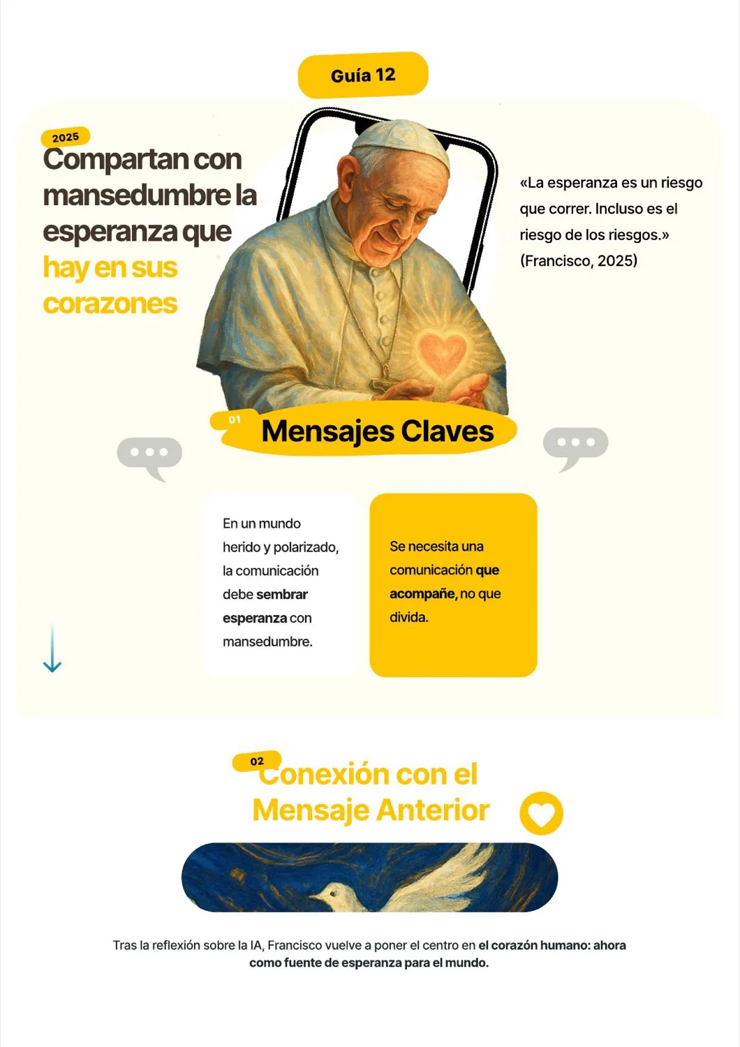 Guía 12 — Compartan con mansedumbre la esperanza