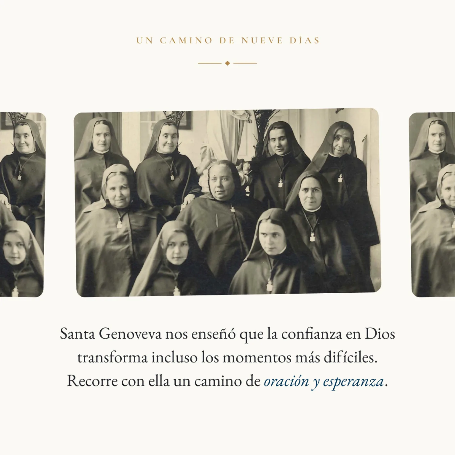 Carrusel A · las Religiosas Angélicas y la enseñanza de Santa Genoveva