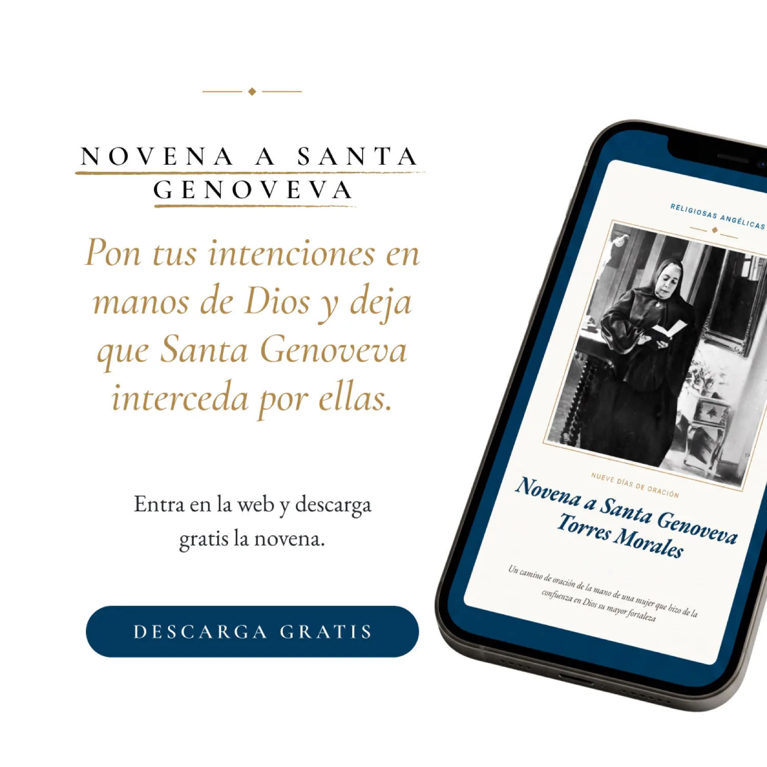 Feed · «Pon tus intenciones en manos de Dios y deja que Santa Genoveva interceda»