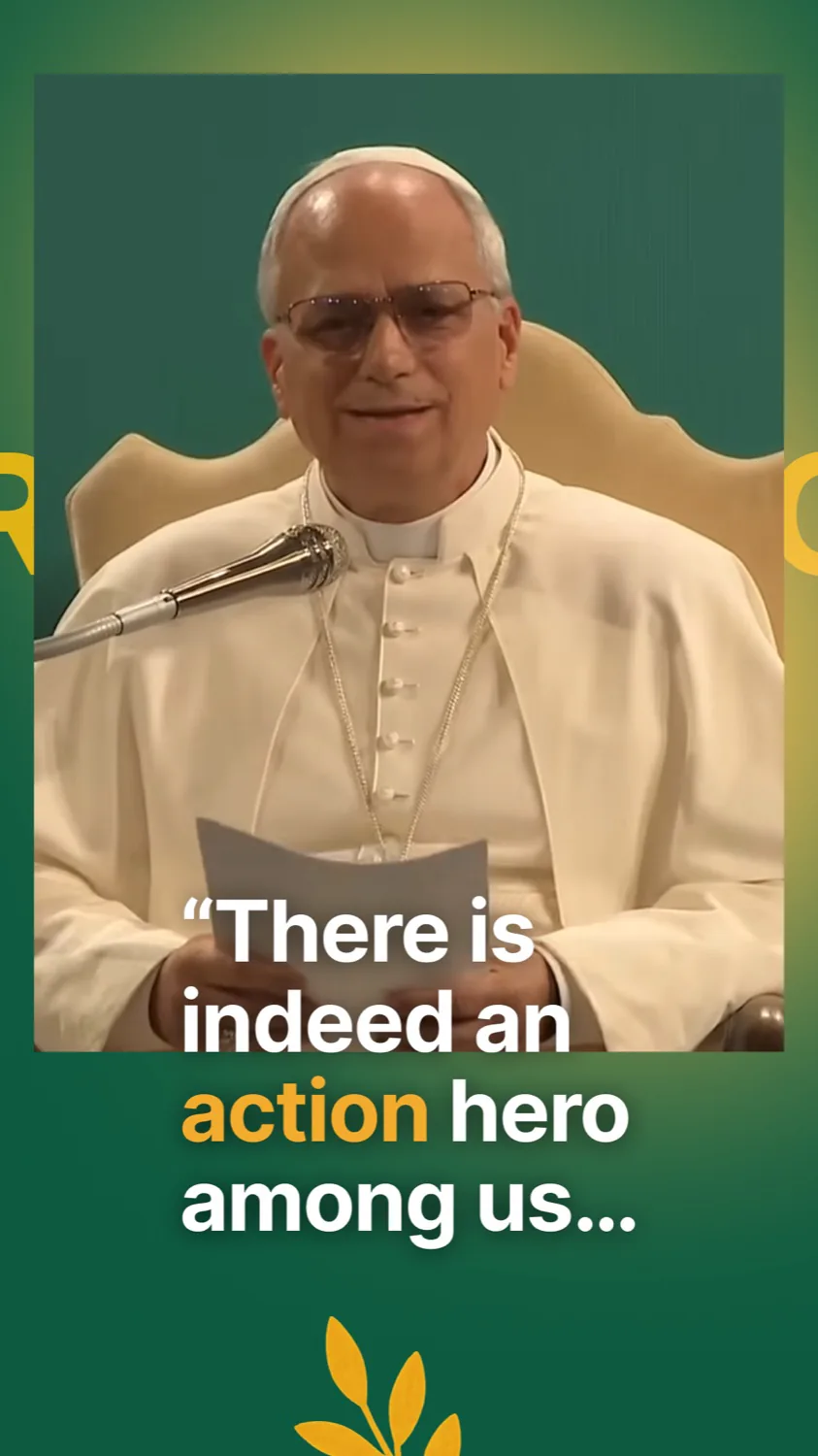 Cita del Papa León XIV sobre un héroe de acción