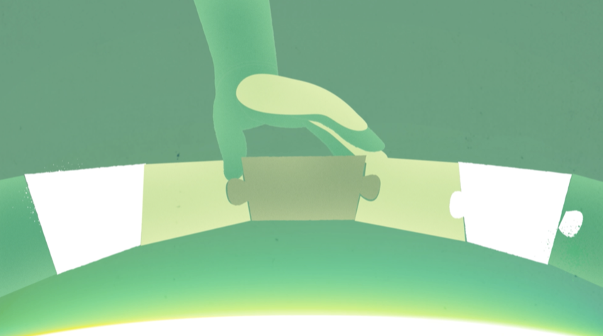 Illustration of puzzle pieces forming a head